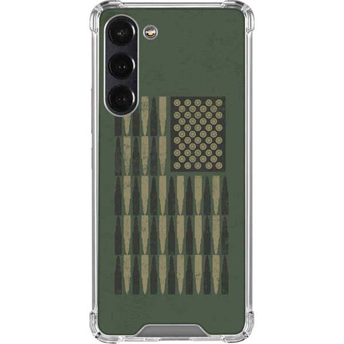 Bullet American Flag Galaxy S24 FE Clear Case